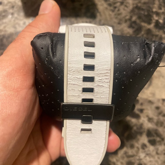 Men's Chronograph Mr. Daddy 2.0 White Leather Strap Watch 57mm - Picture 5 of 16